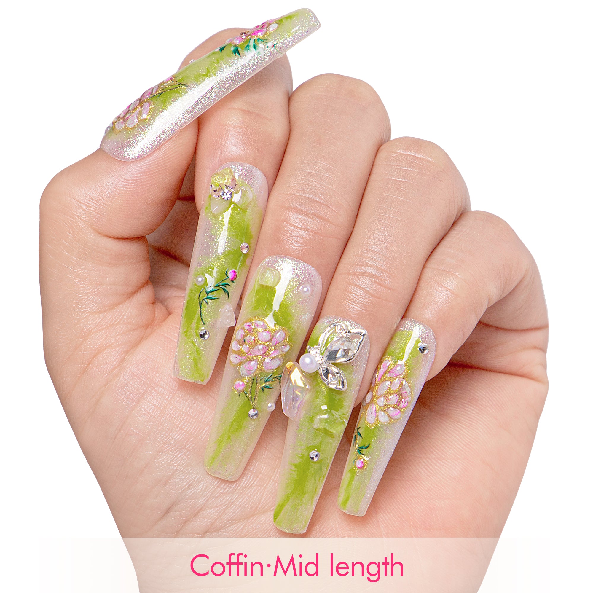 Seraphina’s Garden Handmade Nails H460