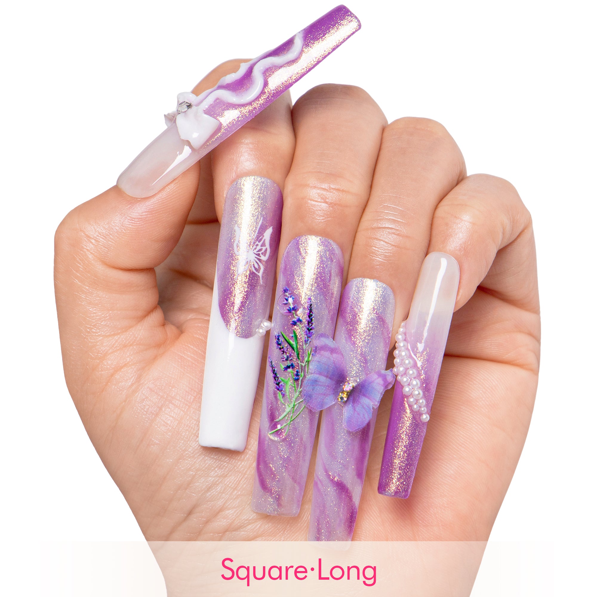 Butterfly Spell Handmade Nails H461