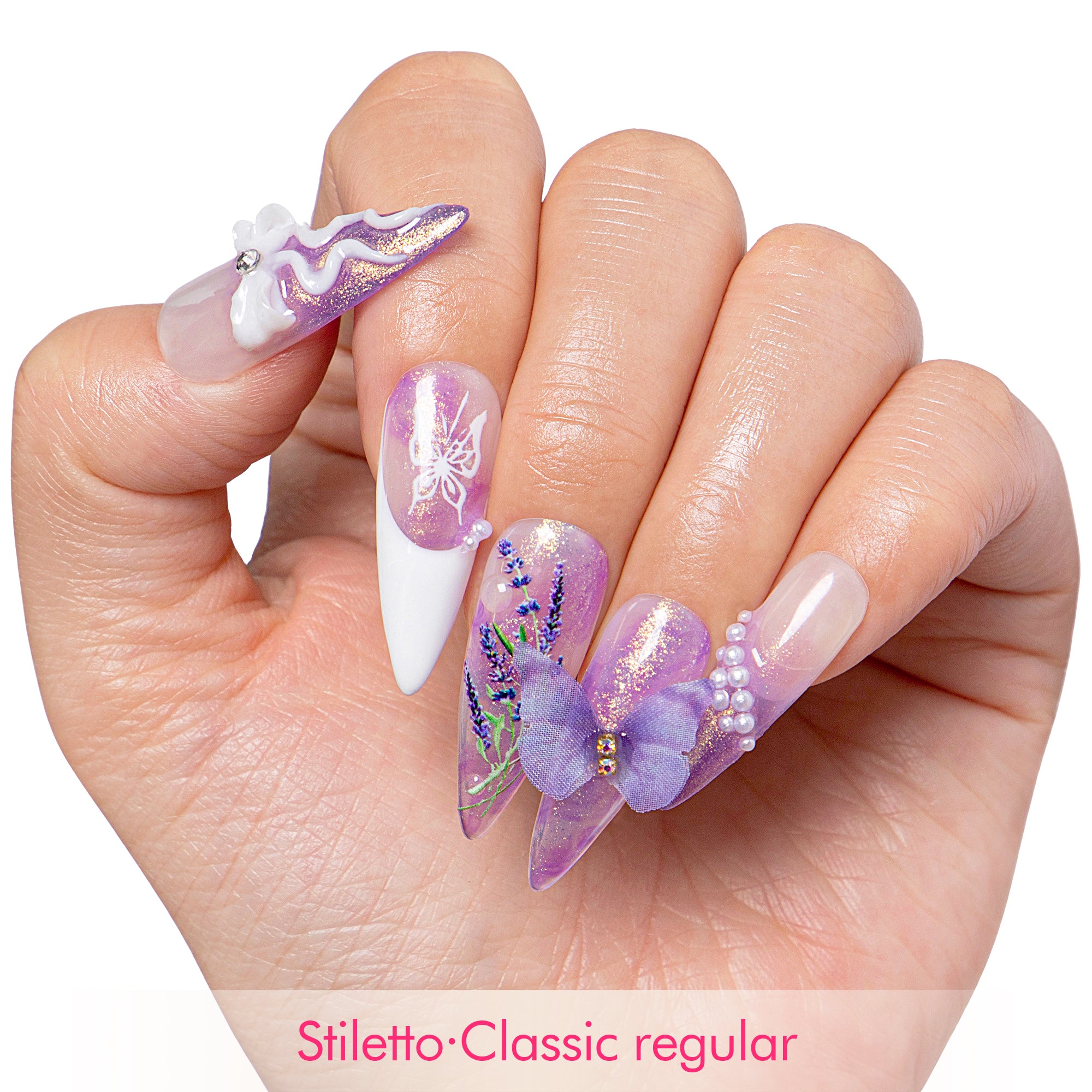 Butterfly Spell Handmade Nails H461