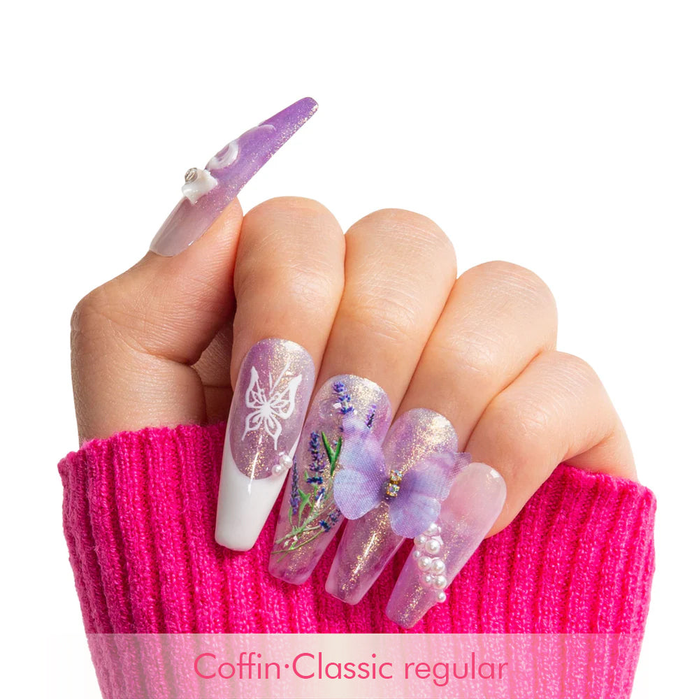 Butterfly Spell Handmade Nails H461