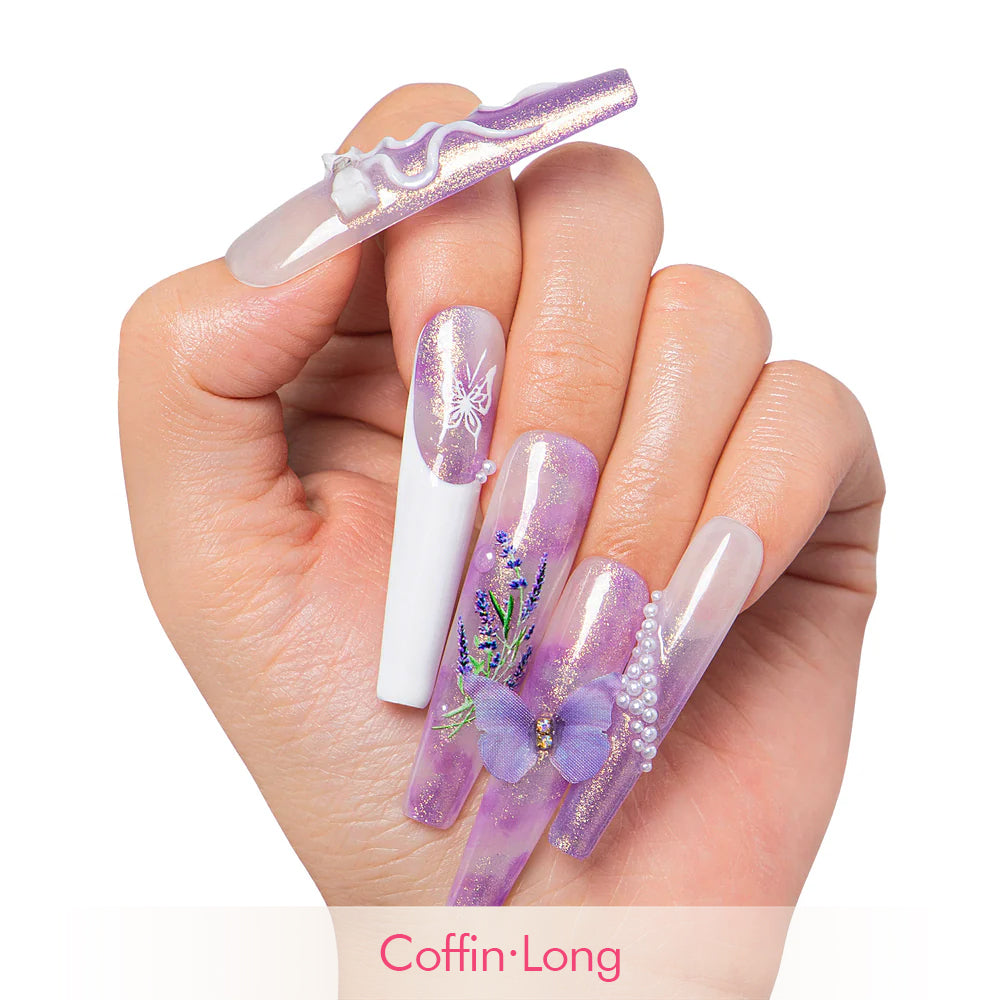 Butterfly Spell Handmade Nails H461