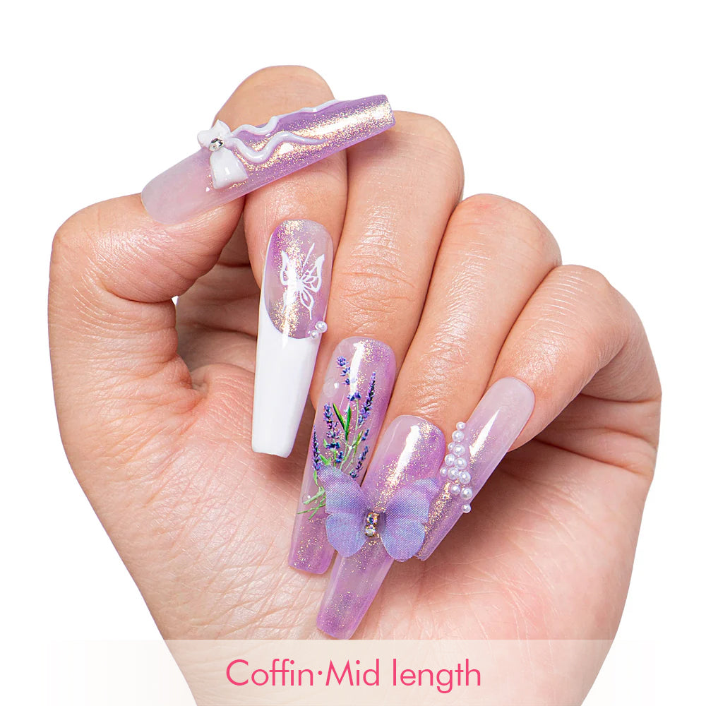 Butterfly Spell Handmade Nails H461