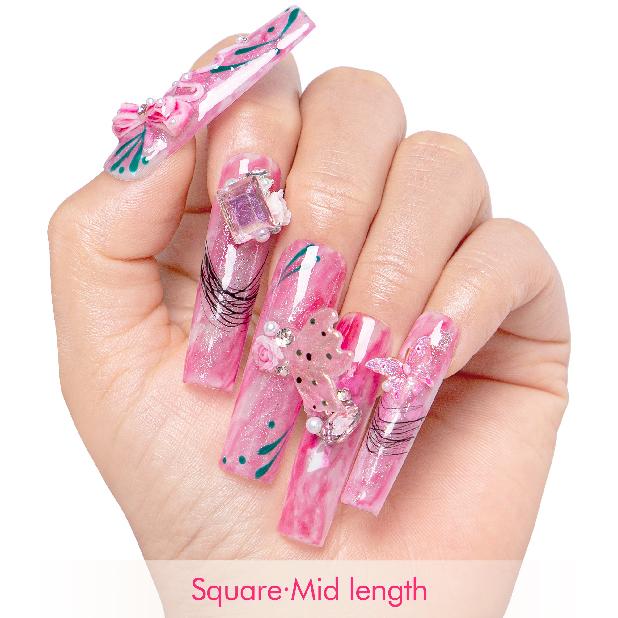 Victorian’s  Dreams Handmade Nails H462