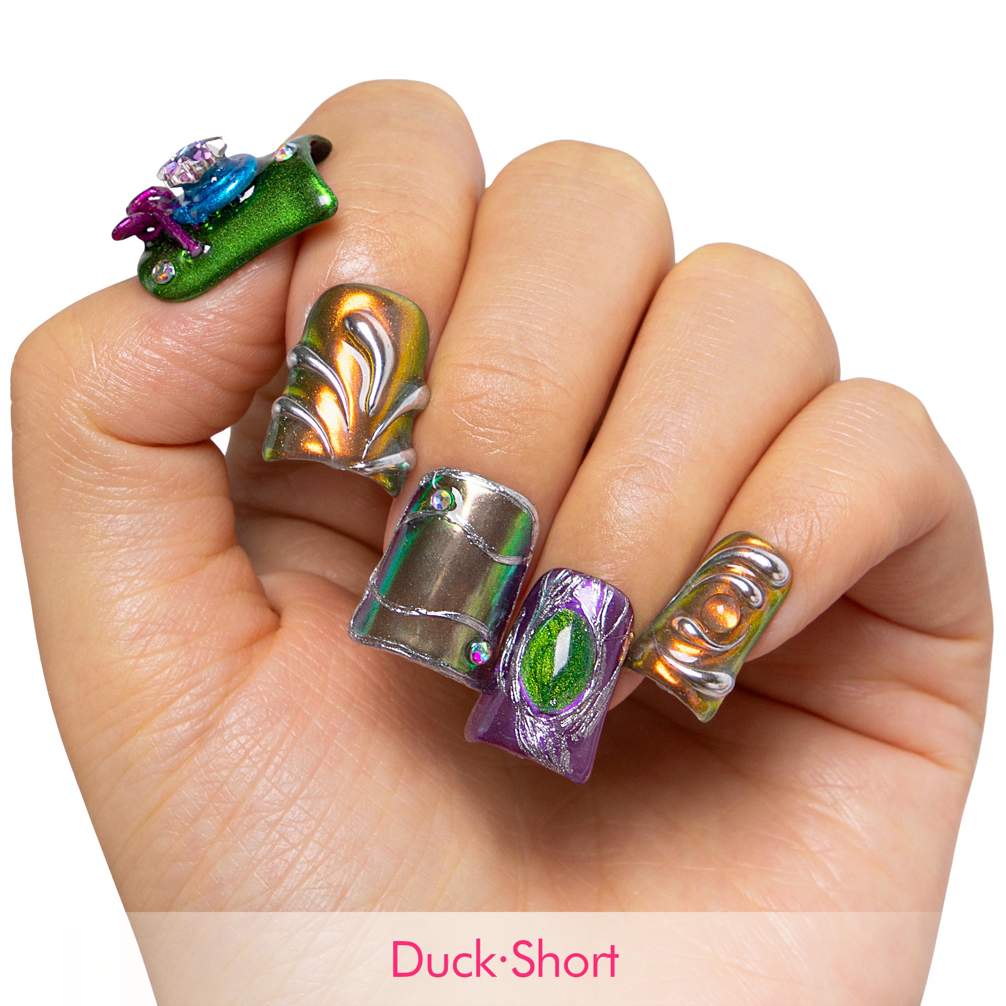 Chrome Couture Stellar Muse Handmade Nails H463