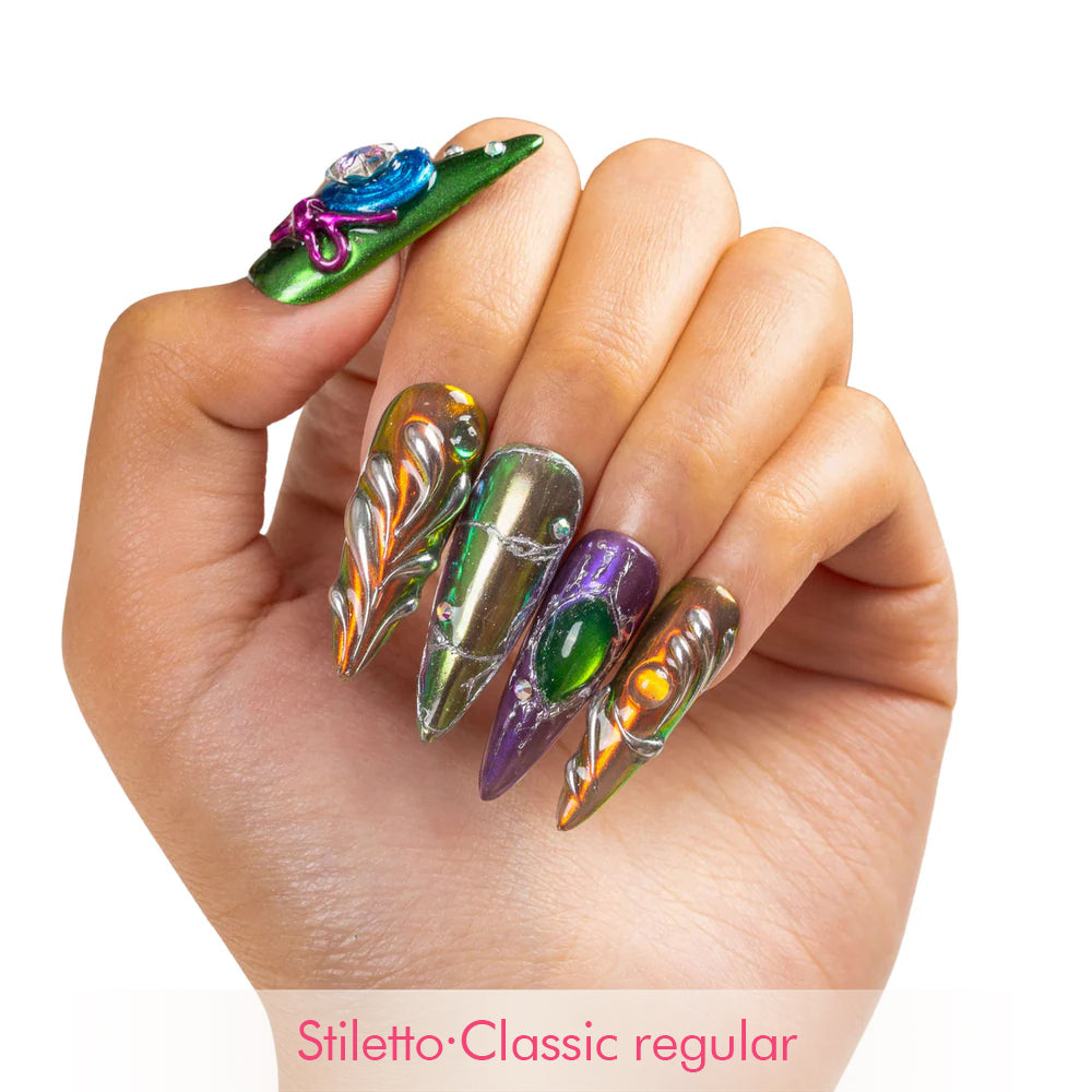 Chrome Couture Stellar Muse Handmade Nails H463