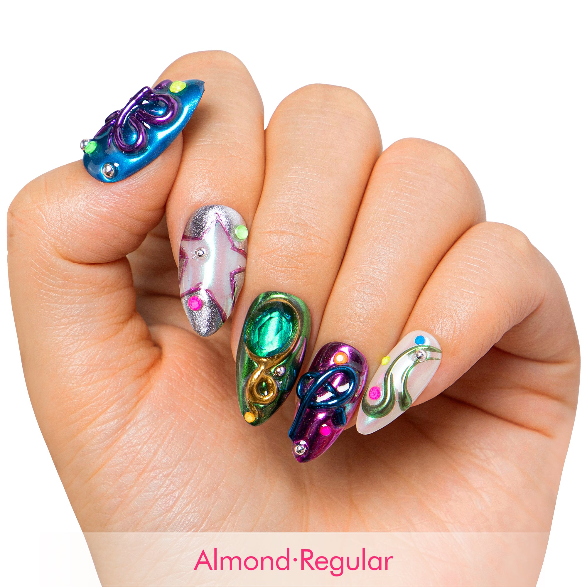 Cosmic Cypher Handmade Nails H464