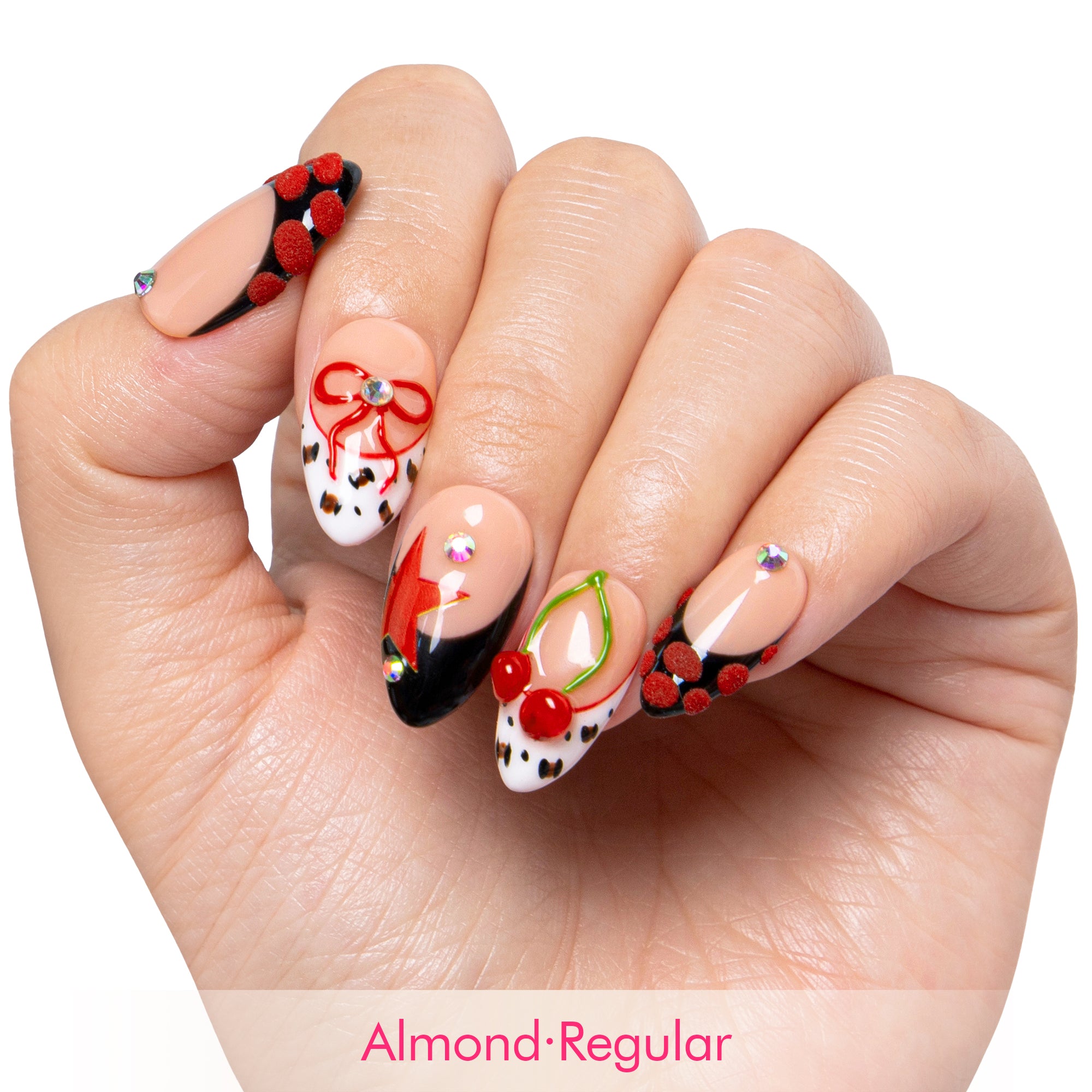 Cherry Bombshell Handmade Nails H467