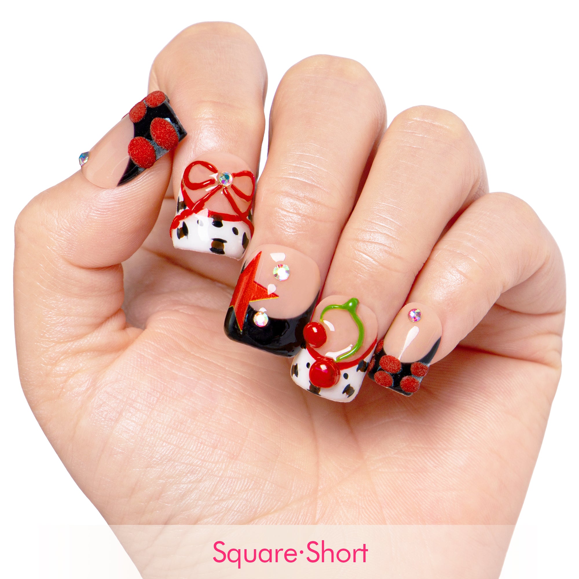 Cherry Bombshell Handmade Nails H467