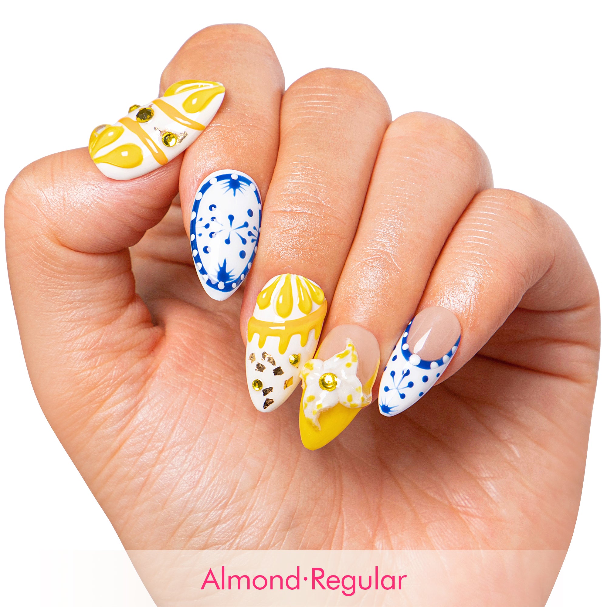 Amalfi Bloom Handmade Nails H468