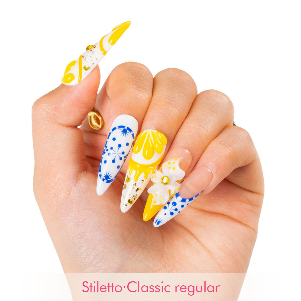 Amalfi Bloom Handmade Nails H468