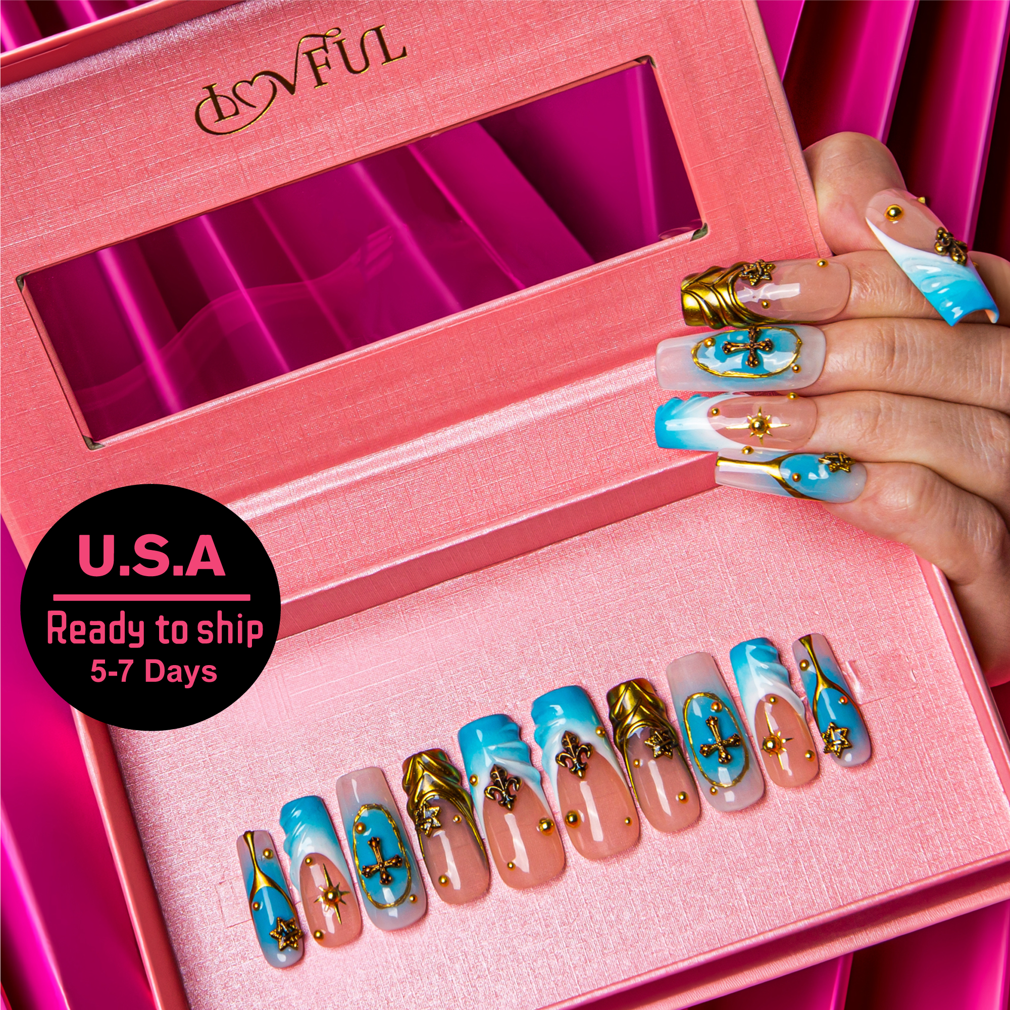 Divine Grace Handmade Nails H471 RTS