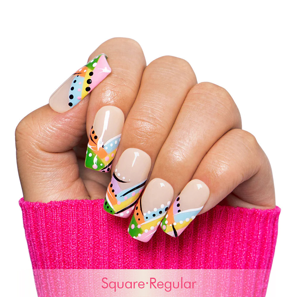 Rainbow Rhapsody Handmade Nails H472