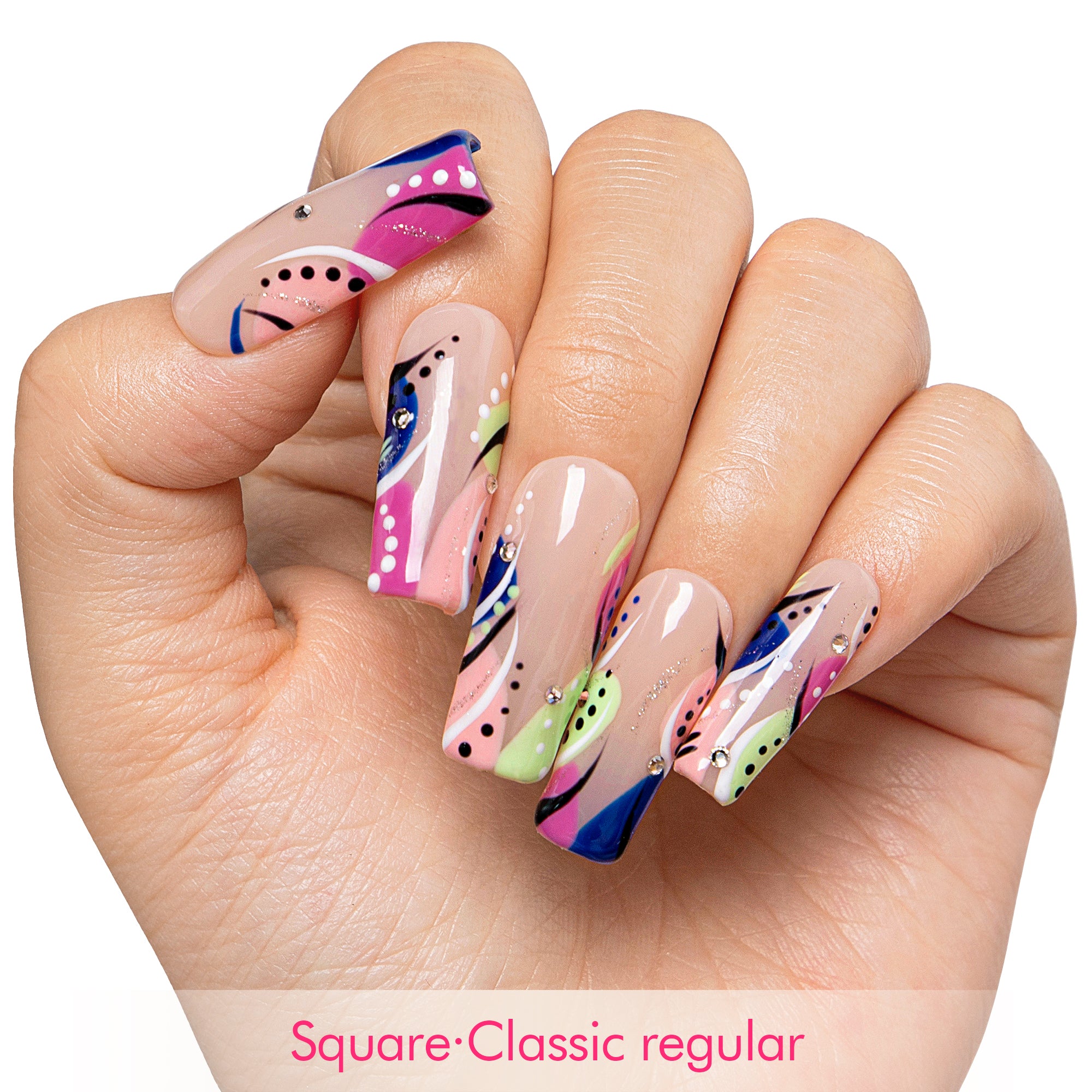 Summer Romance Handmade Nails H473
