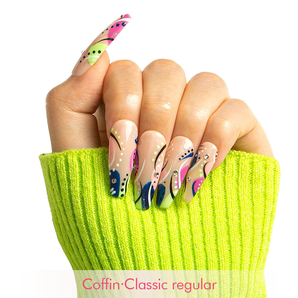 Summer Romance Handmade Nails H473