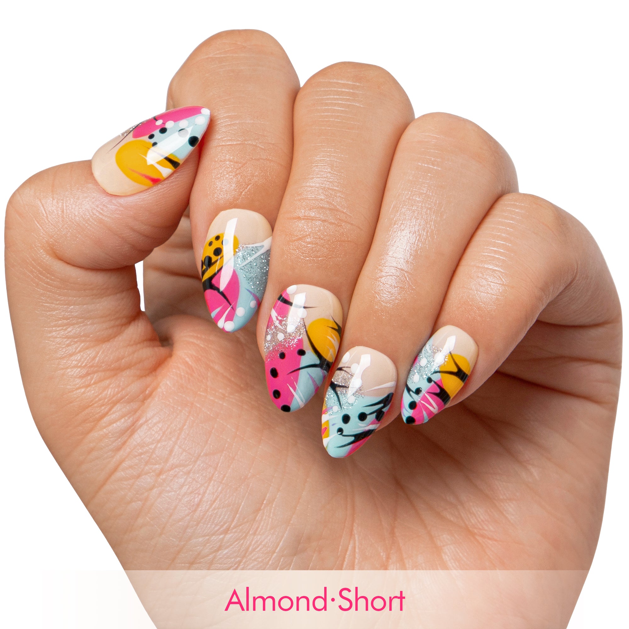 Tropical Paradise Handmade Nails H474