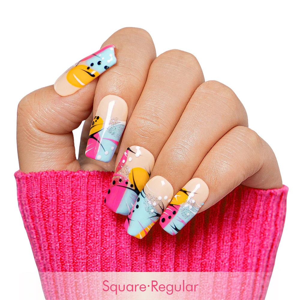 Tropical Paradise Handmade Nails H474