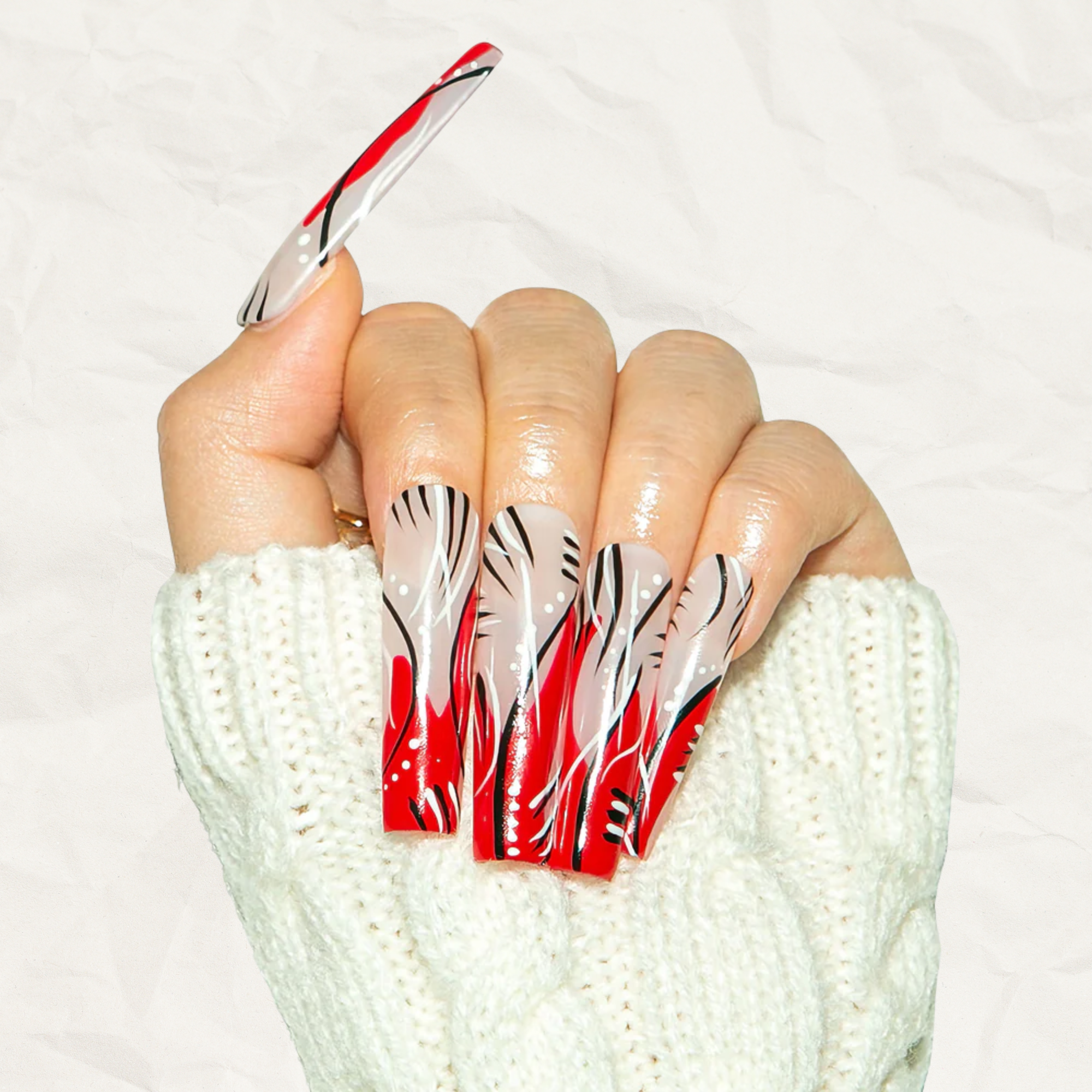 Love Hangover Handmade Nails H476