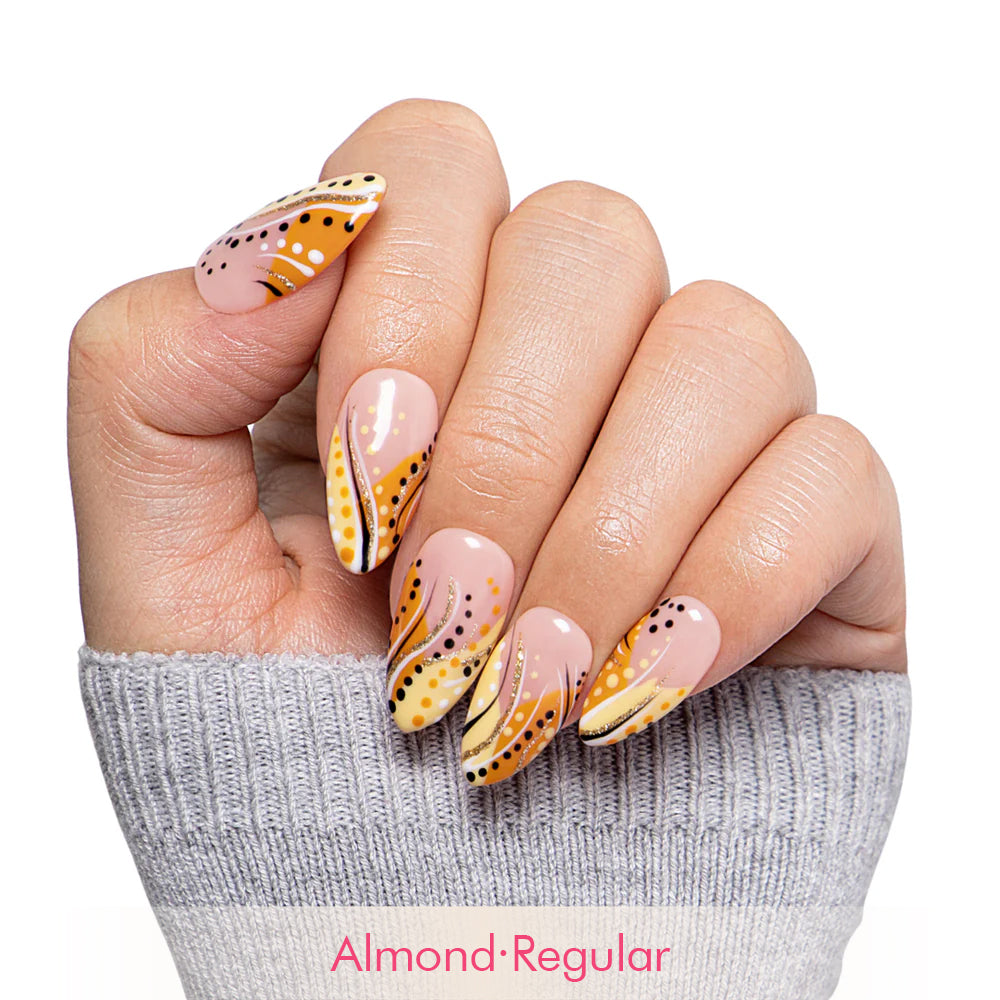 Calm Storm Handmade Nails H477