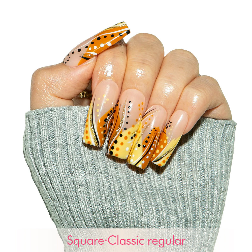Calm Storm Handmade Nails H477