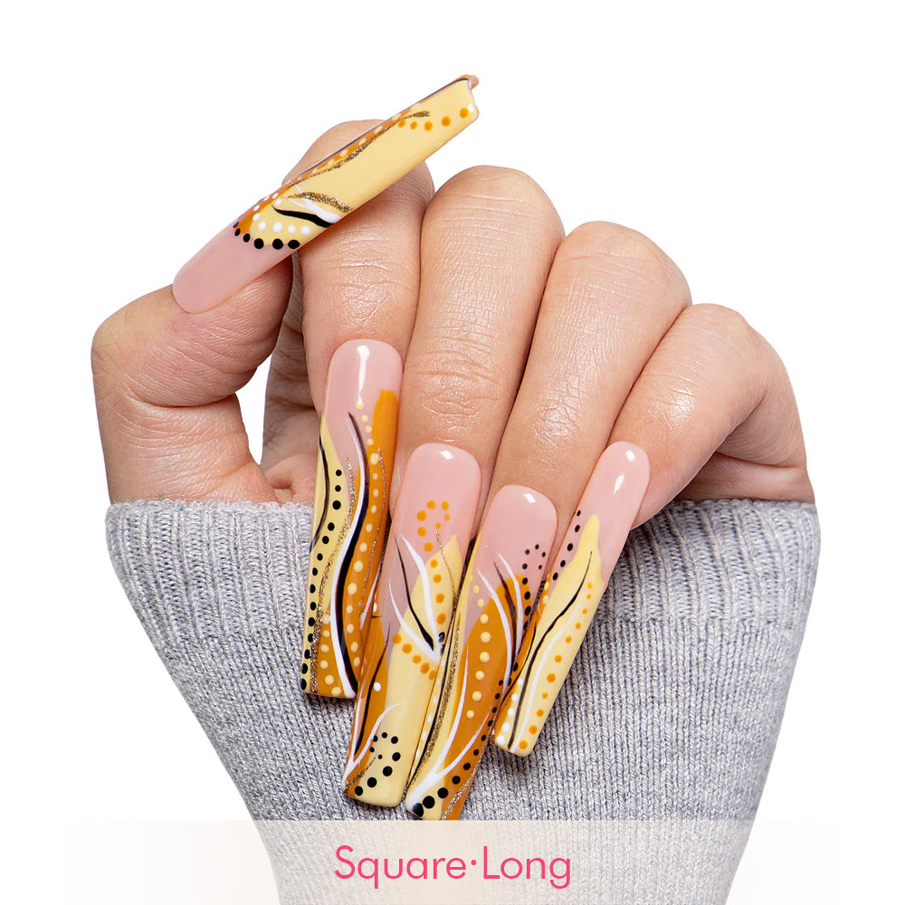 Calm Storm Handmade Nails H477