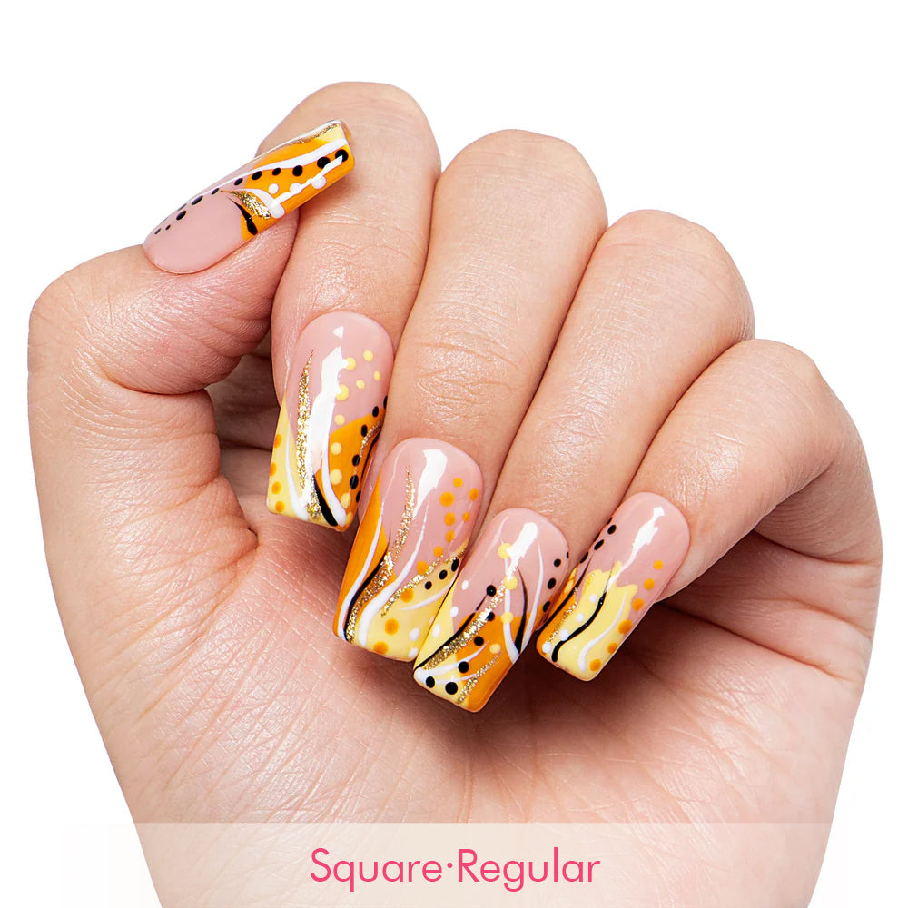 Calm Storm Handmade Nails H477