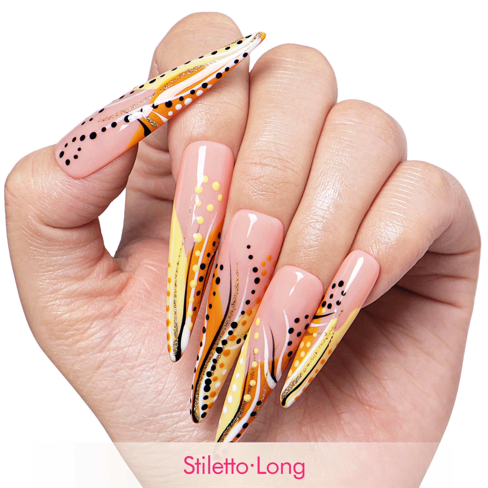 Calm Storm Handmade Nails H477