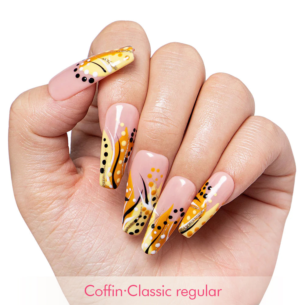 Calm Storm Handmade Nails H477