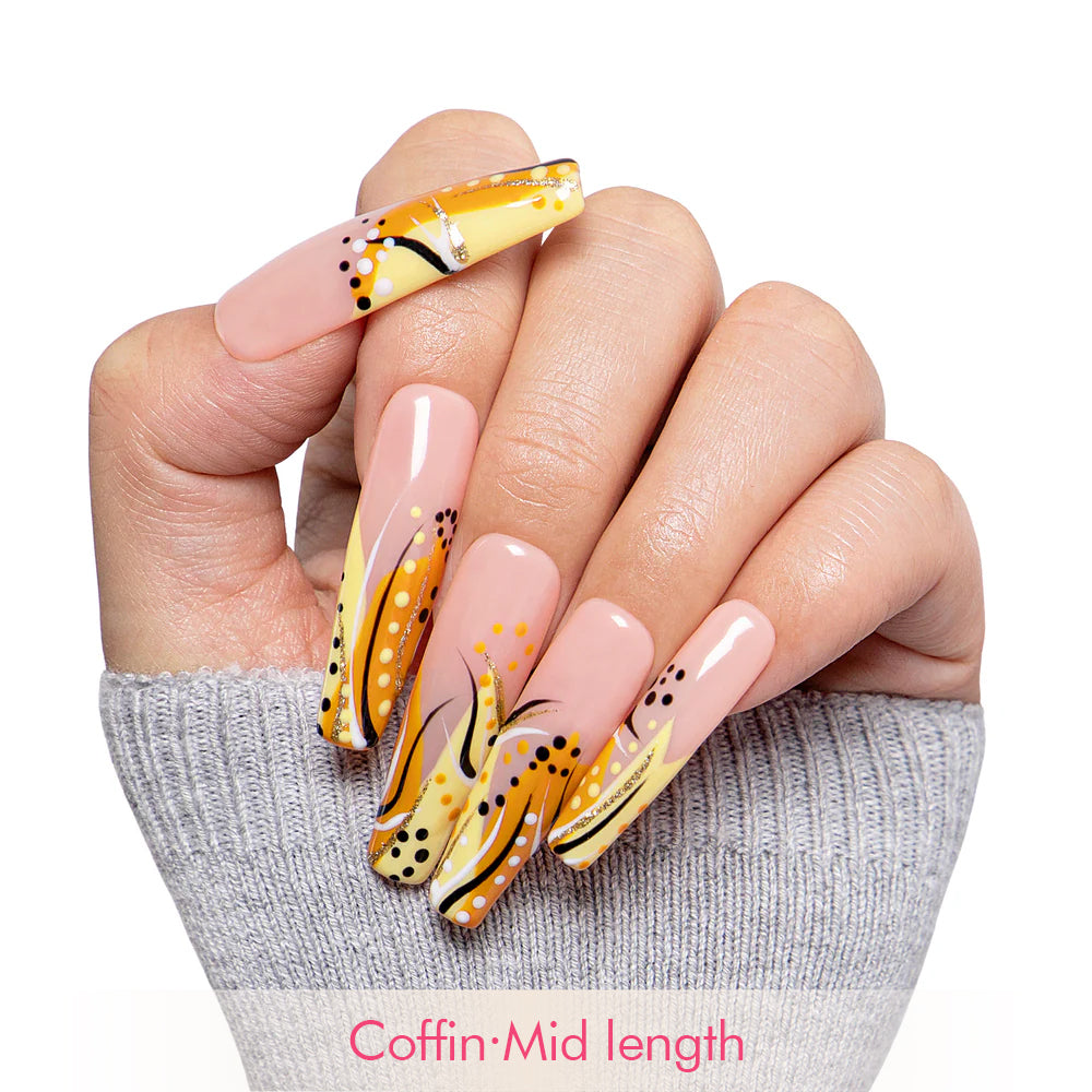Calm Storm Handmade Nails H477