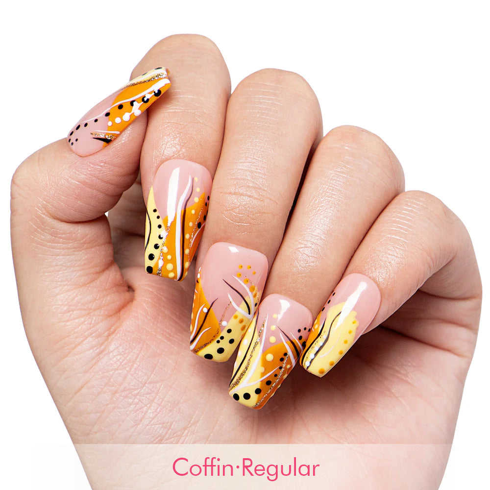 Calm Storm Handmade Nails H477