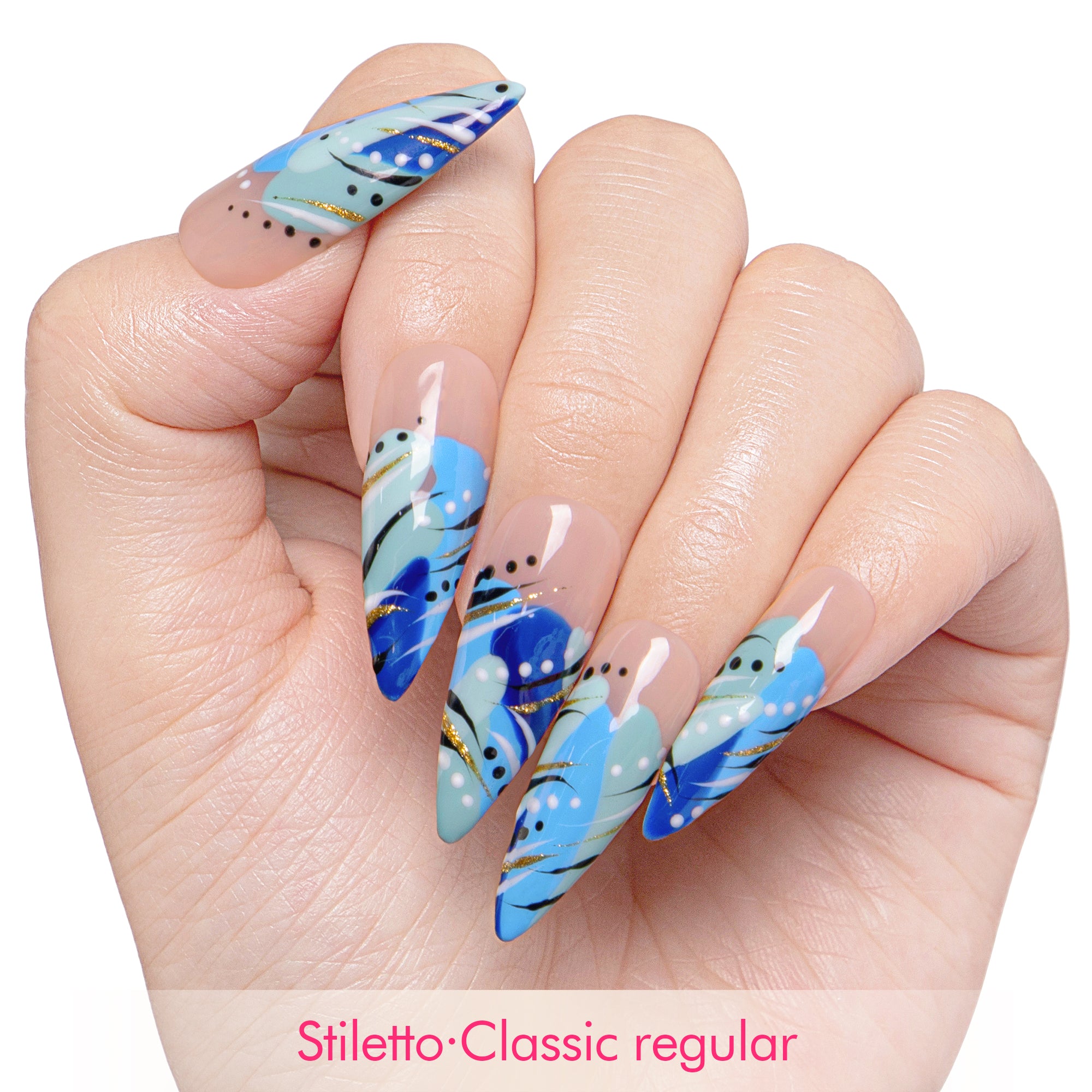 Clear Skies Handmade Nails H478