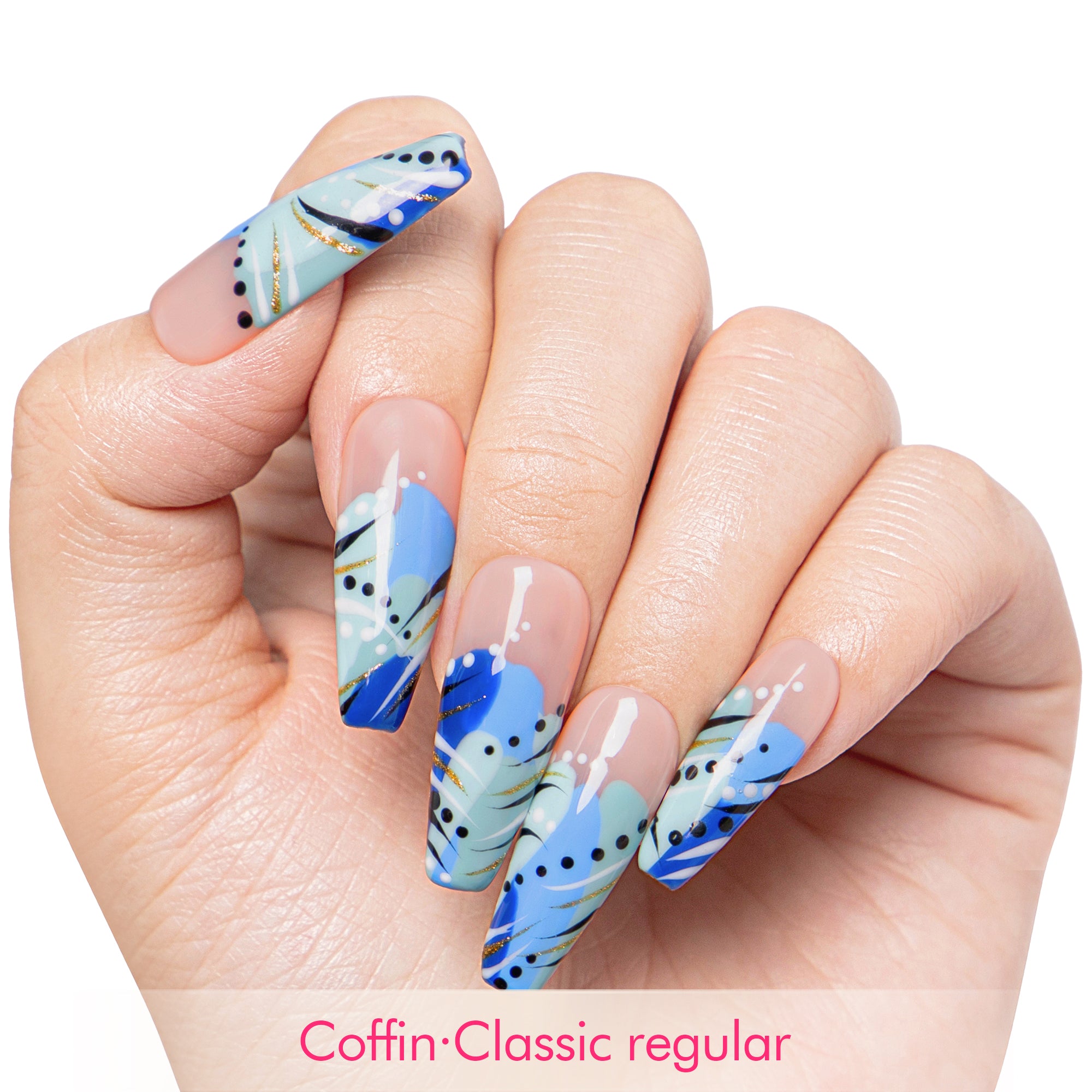 Clear Skies Handmade Nails H478