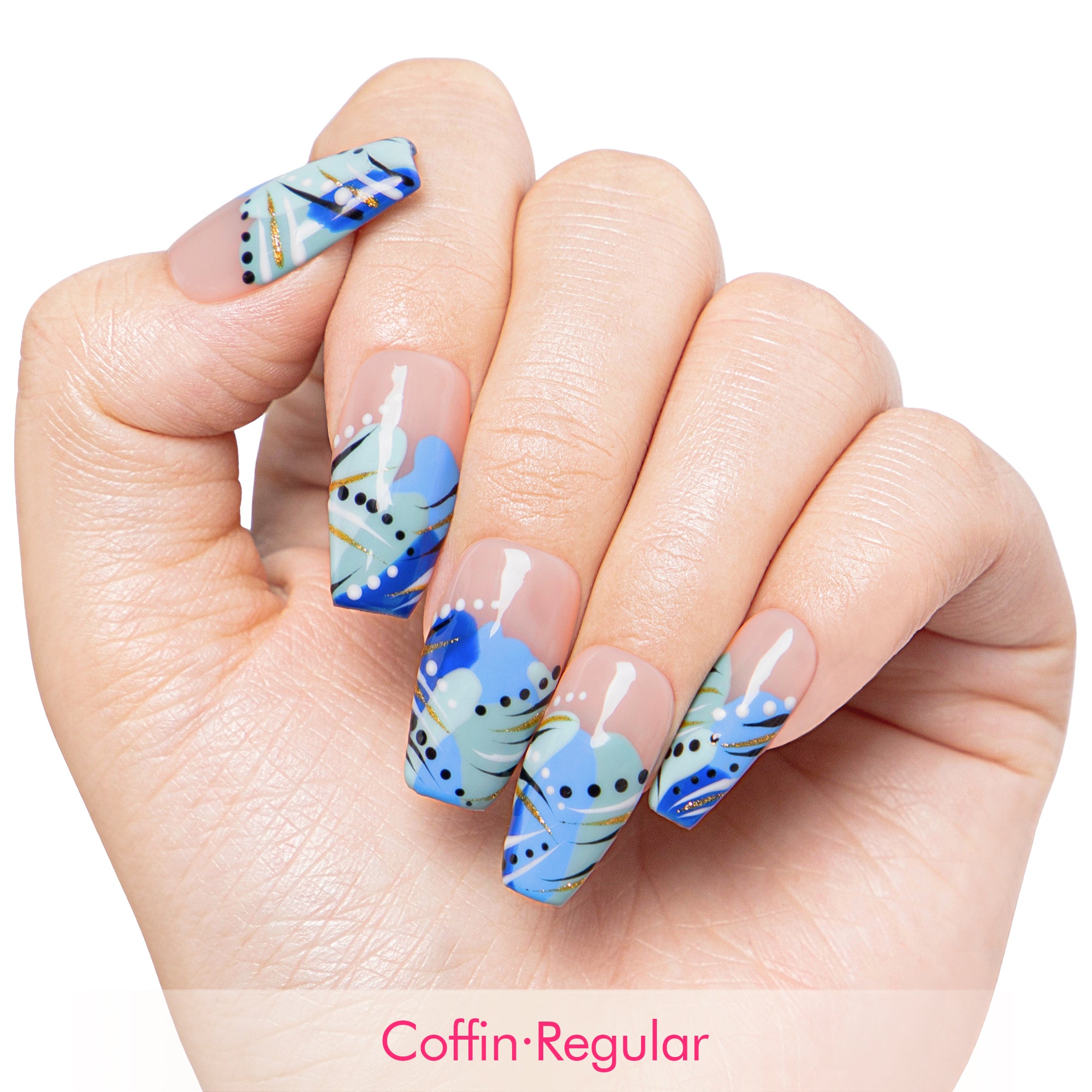 Clear Skies Handmade Nails H478
