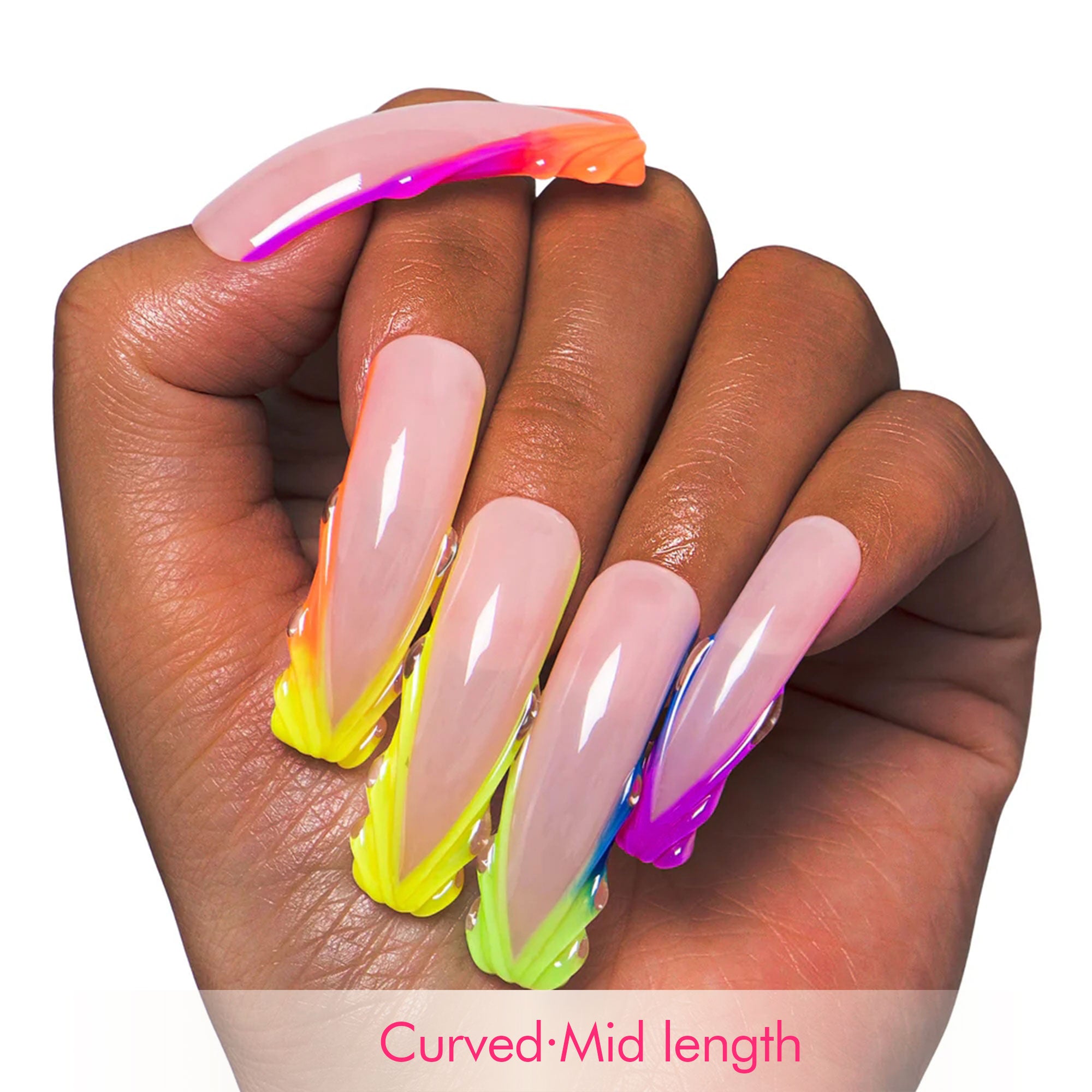 Rainbow Dream Handmade Nails H479