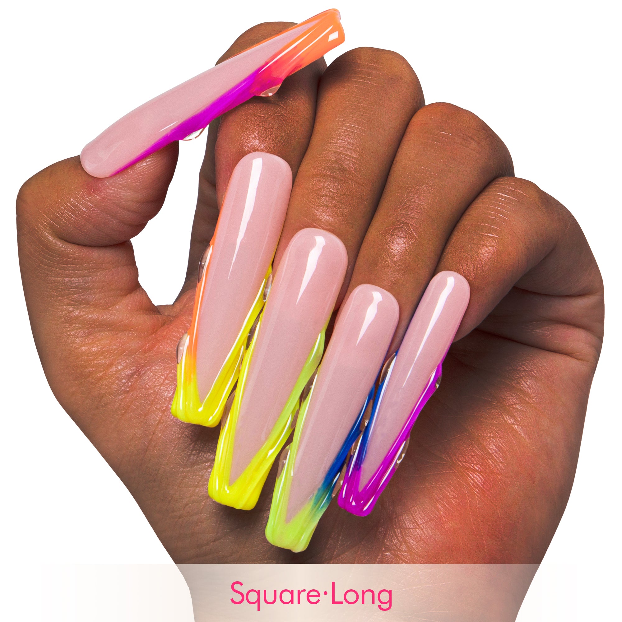 Rainbow Dream Handmade Nails H479