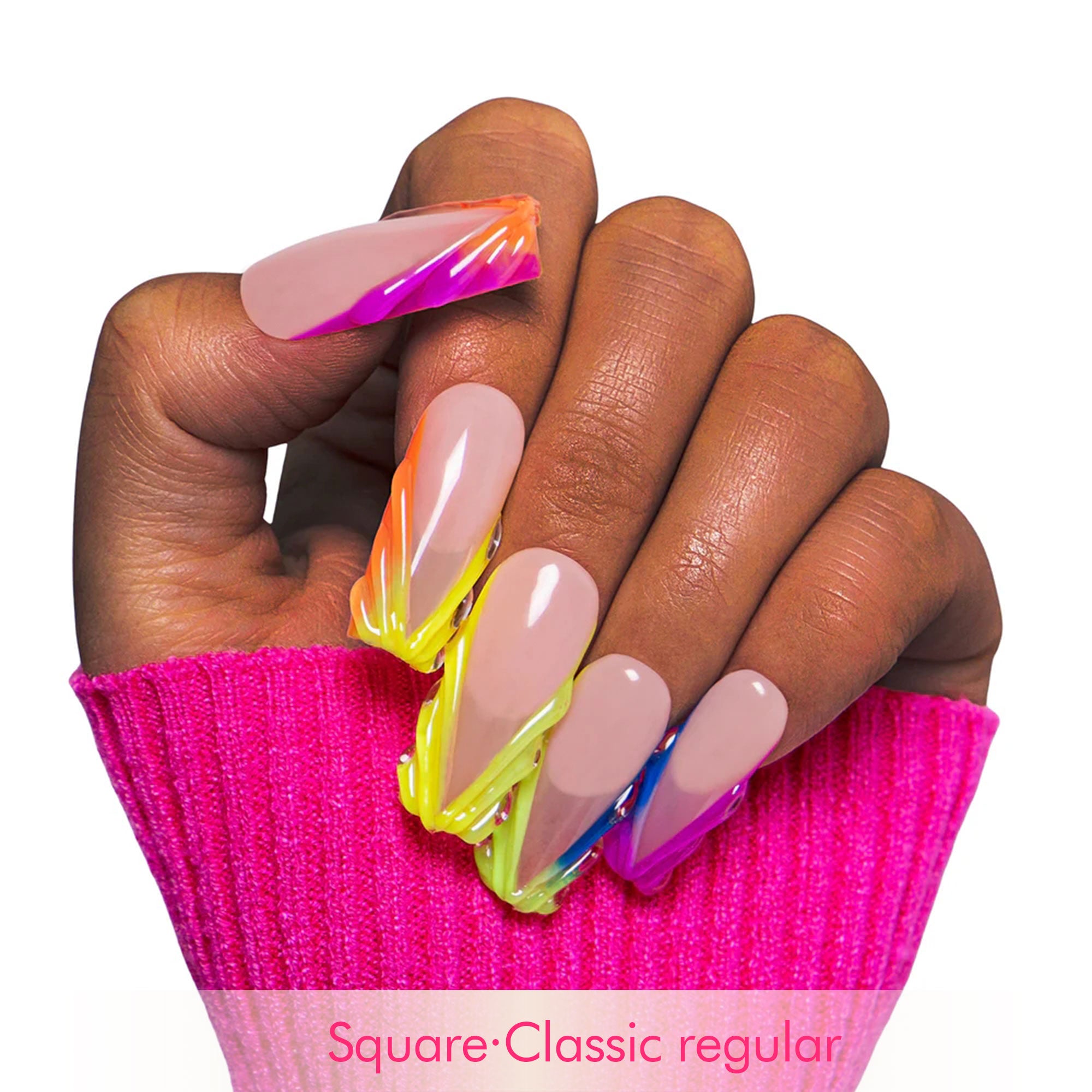 Rainbow Dream Handmade Nails H479