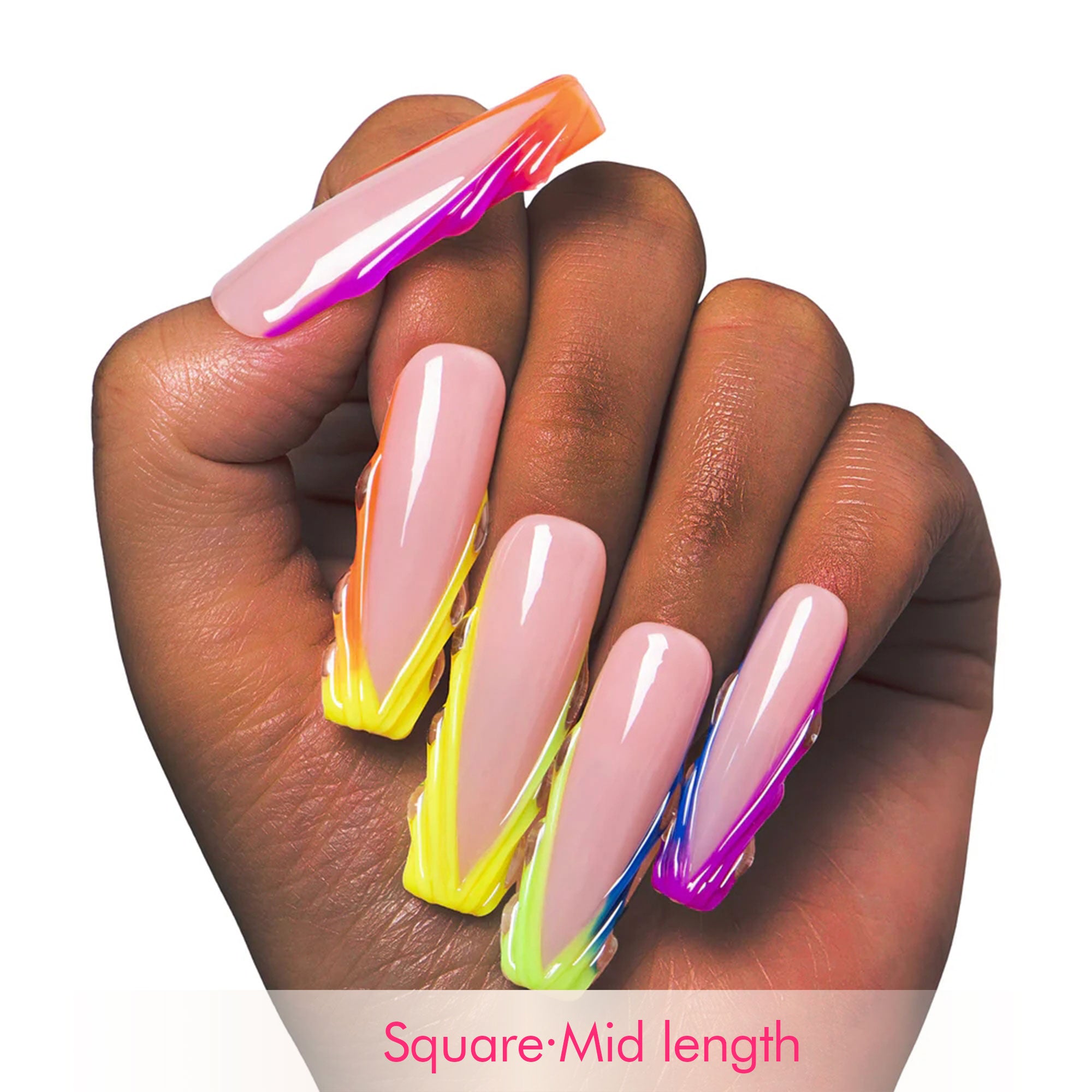 Rainbow Dream Handmade Nails H479