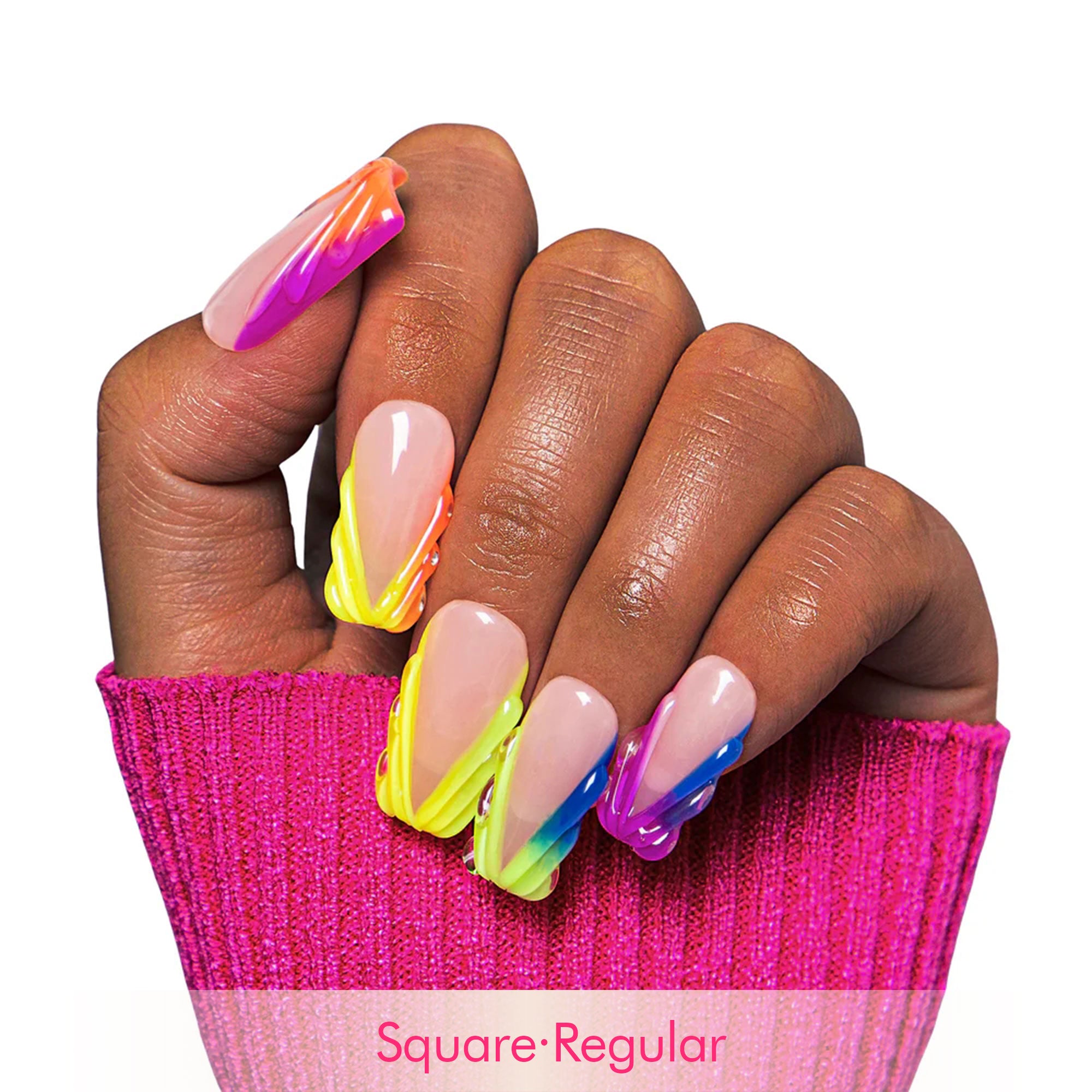 Rainbow Dream Handmade Nails H479