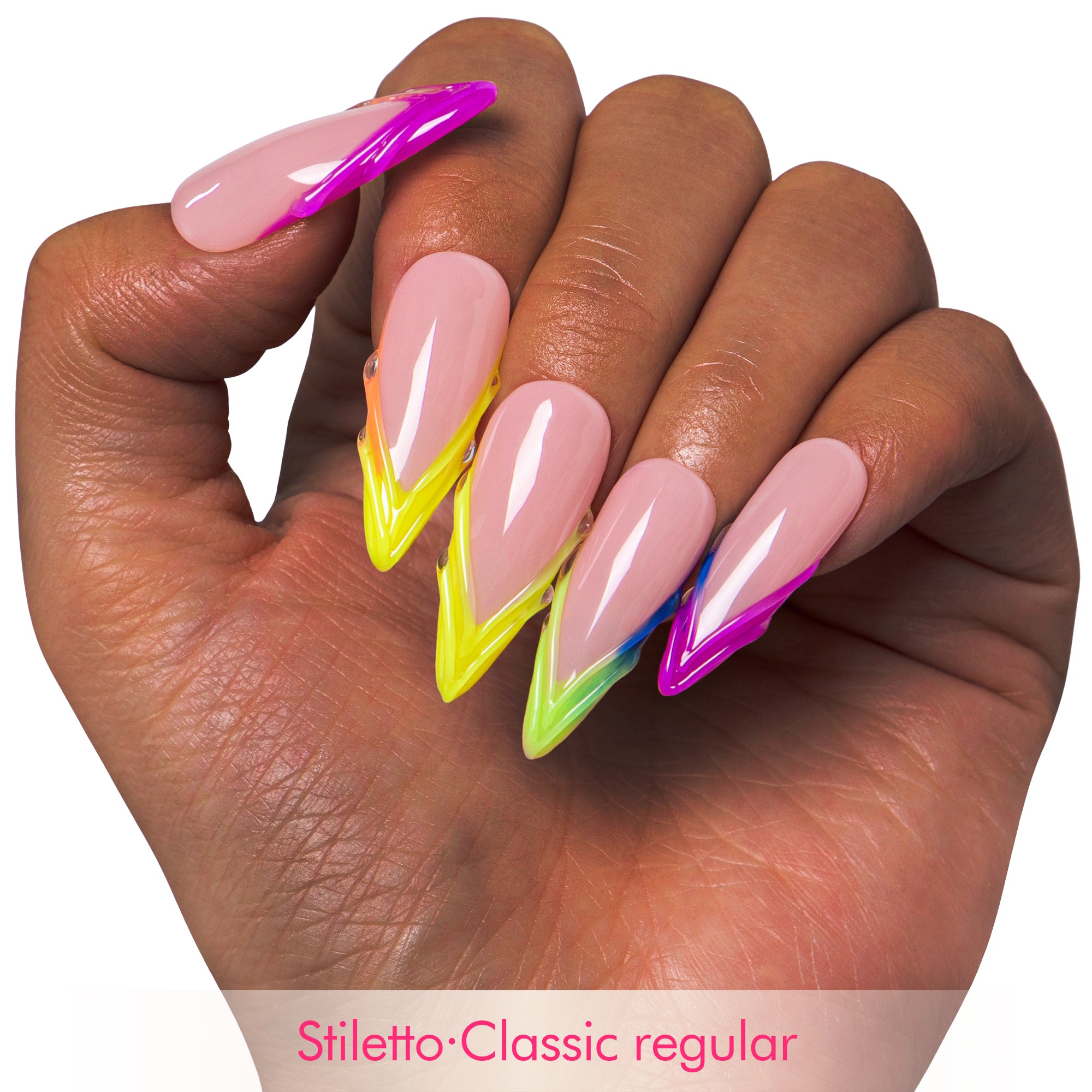 Rainbow Dream Handmade Nails H479