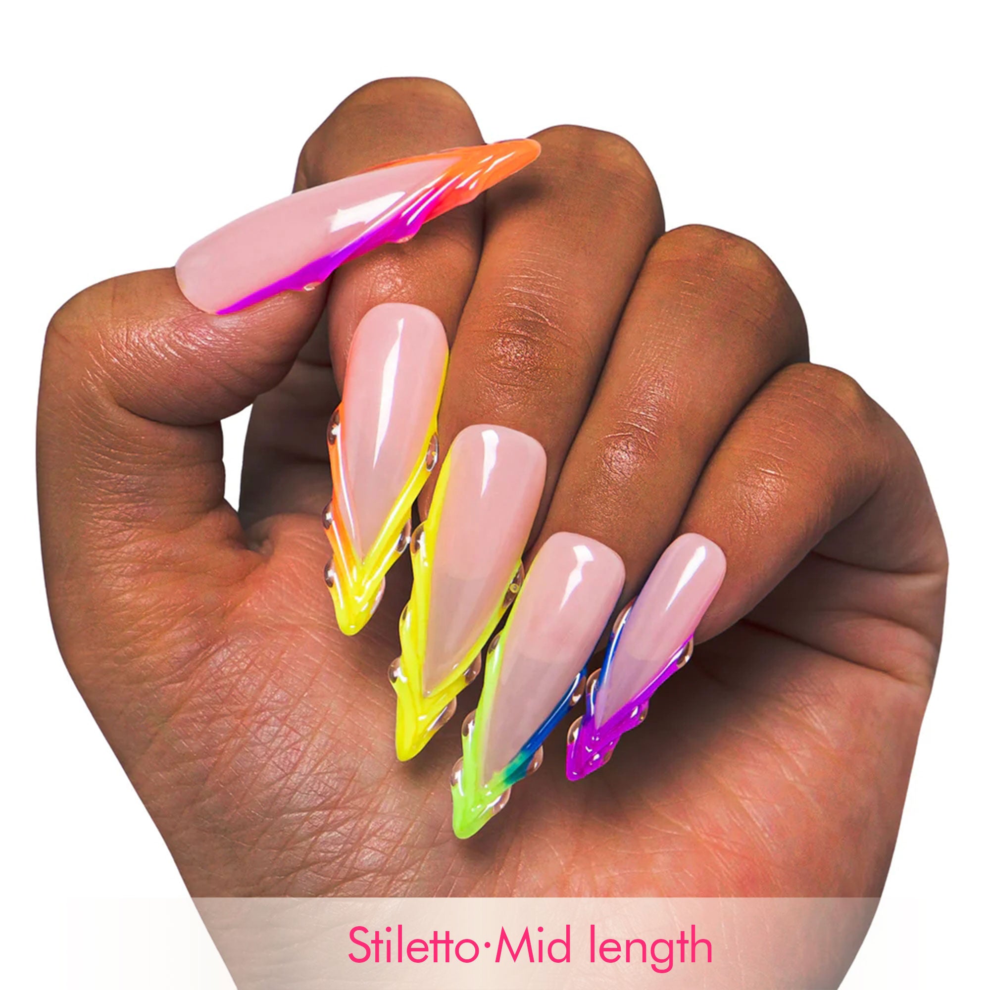 Rainbow Dream Handmade Nails H479