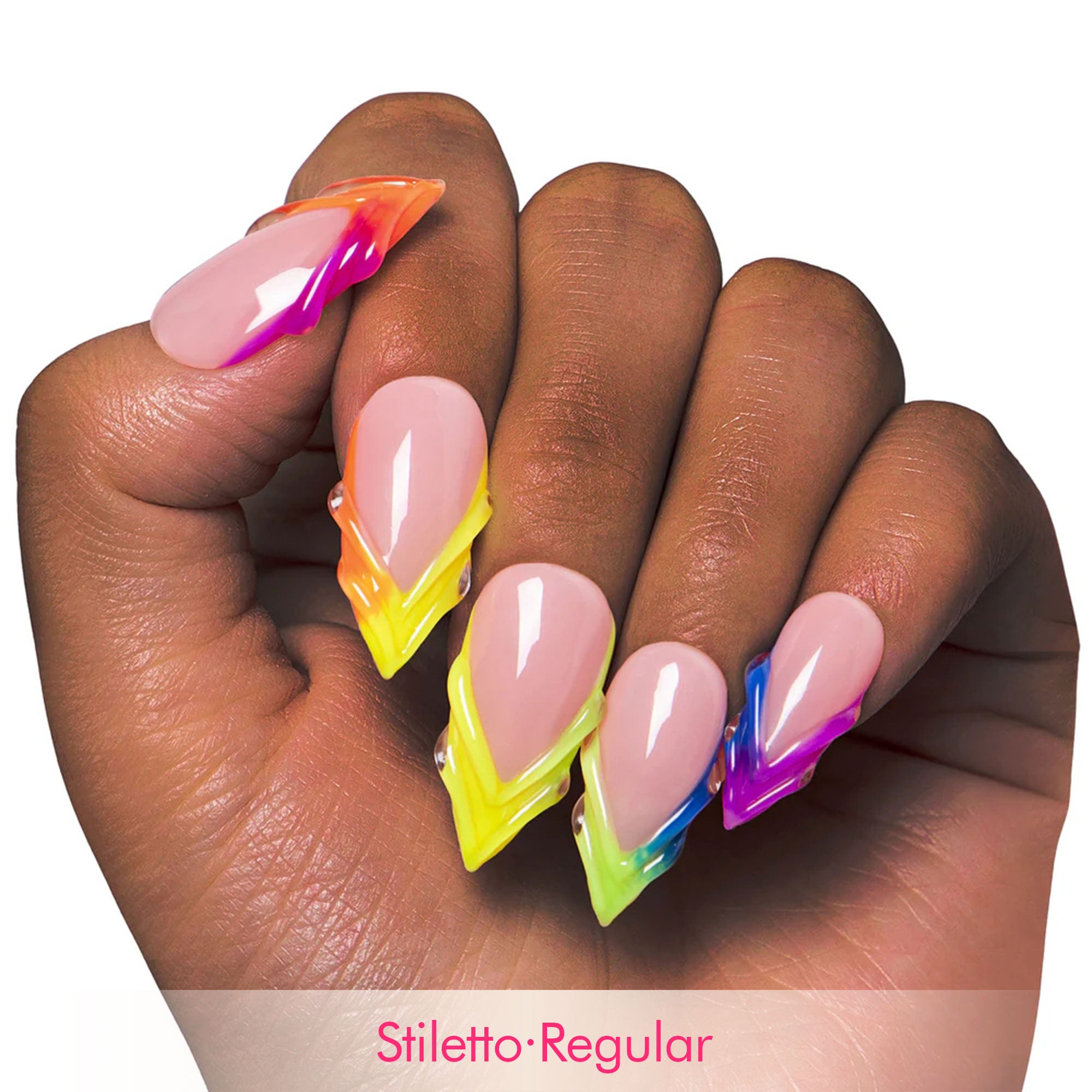 Rainbow Dream Handmade Nails H479