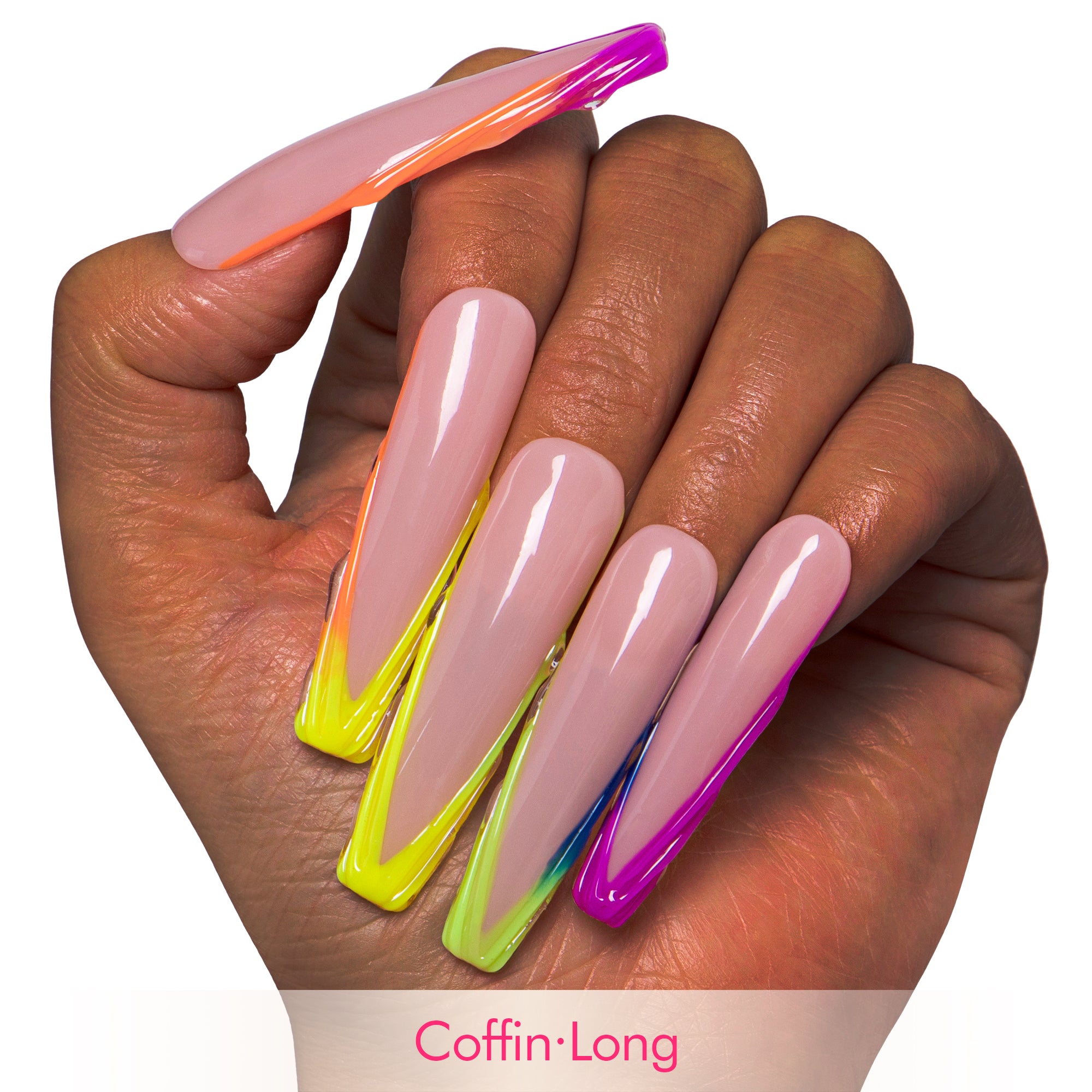 Rainbow Dream Handmade Nails H479