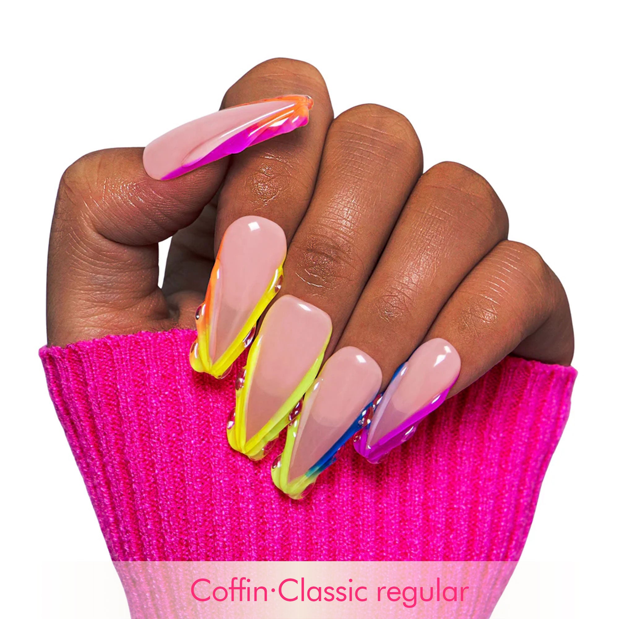 Rainbow Dream Handmade Nails H479
