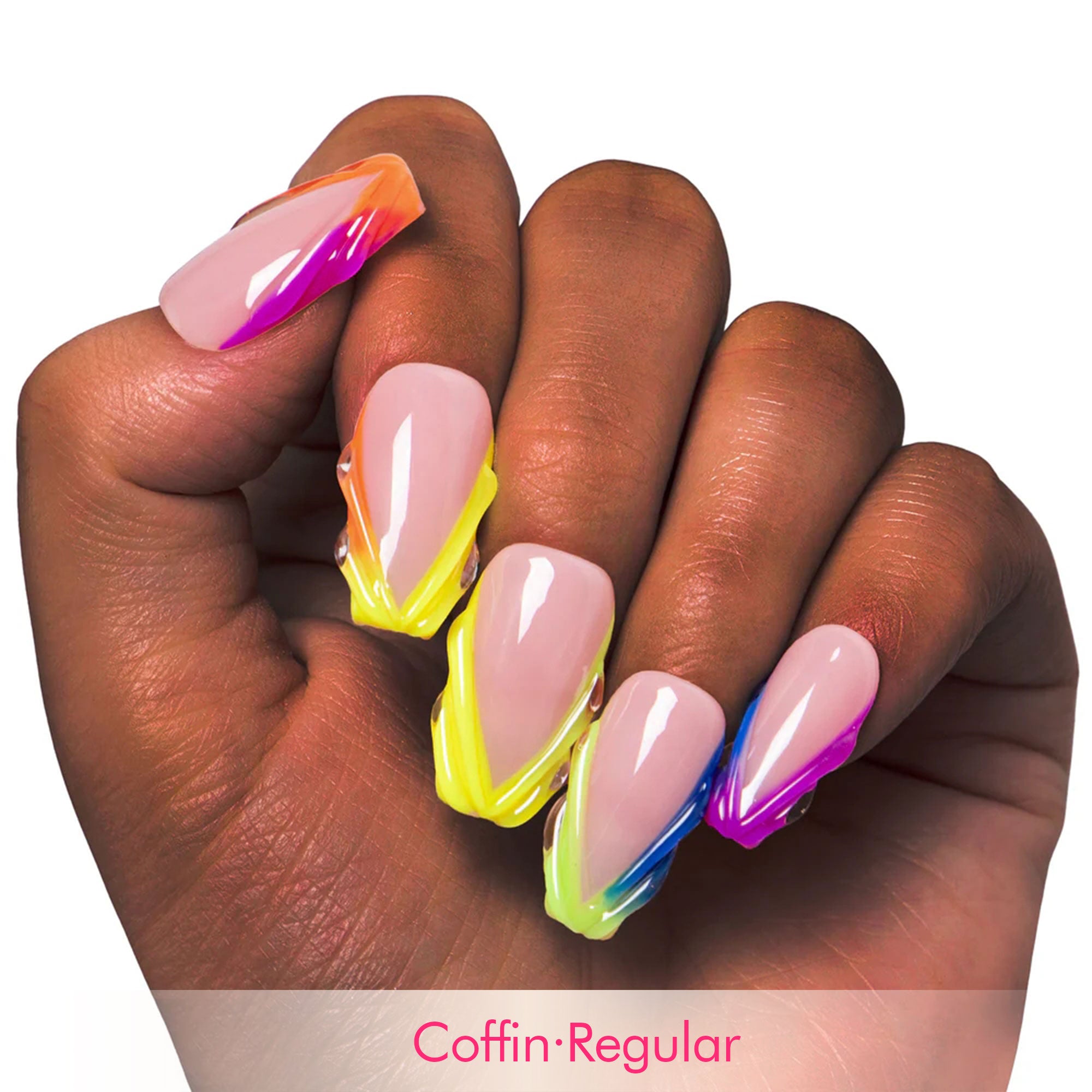Rainbow Dream Handmade Nails H479