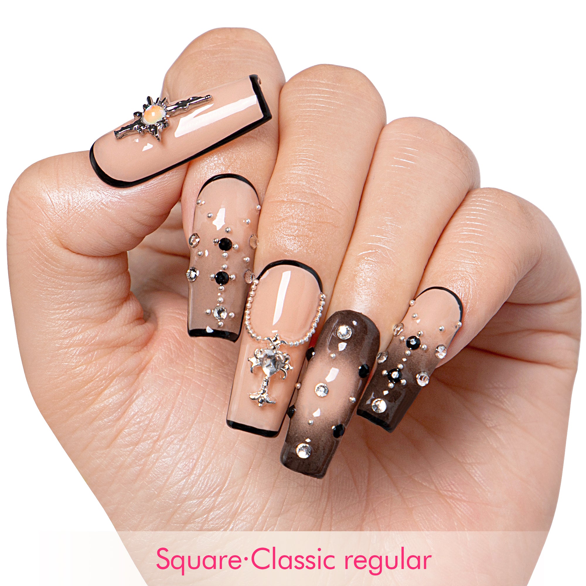 Noir Halo Handmade Nails H480