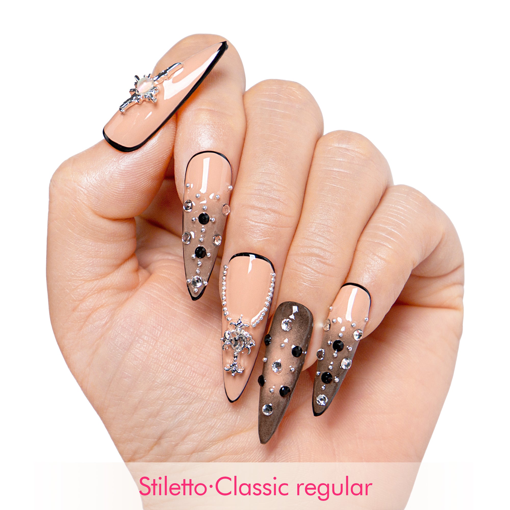 Noir Halo Handmade Nails H480