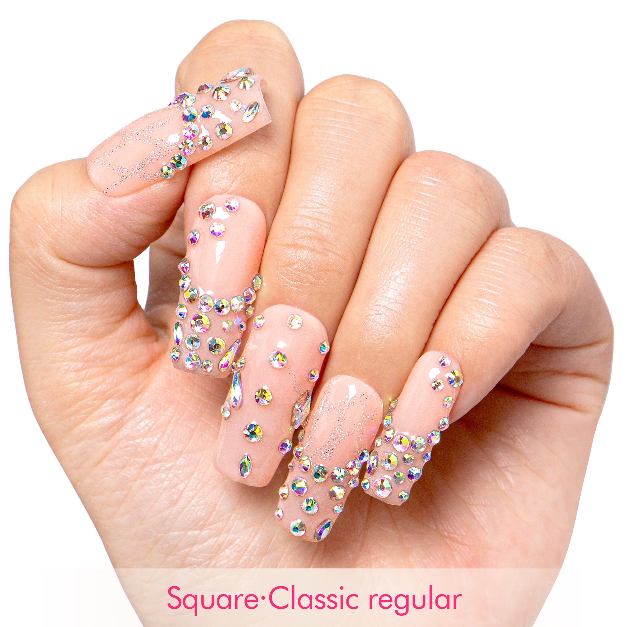Opaline Drip Handmade Nails H481