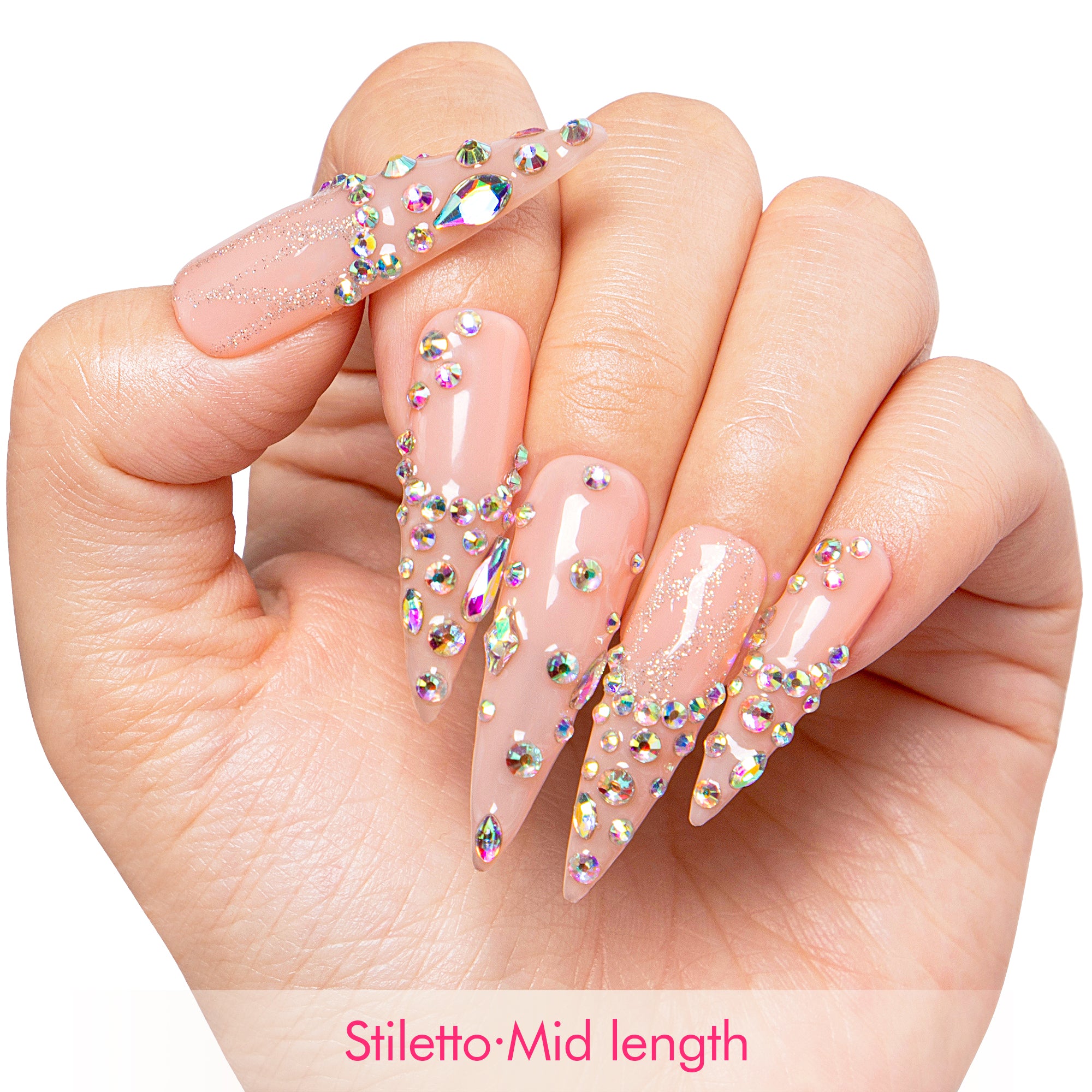Opaline Drip Handmade Nails H481