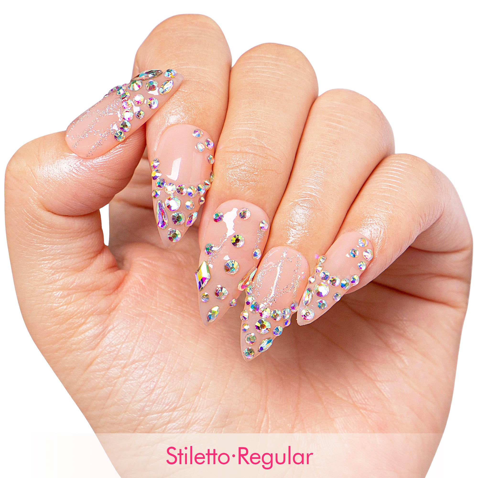 Opaline Drip Handmade Nails H481