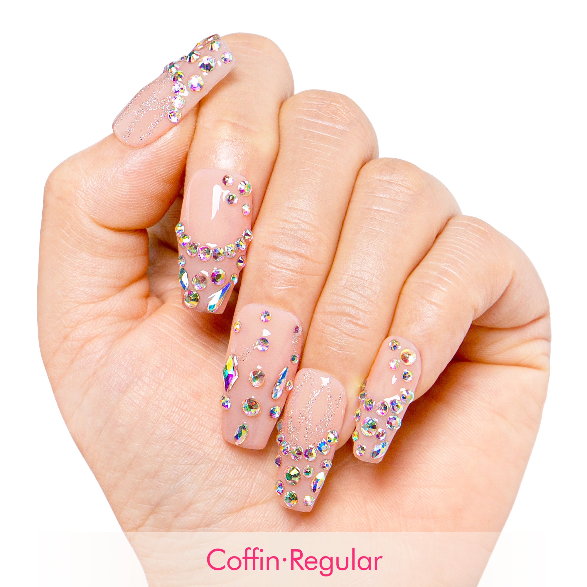 Opaline Drip Handmade Nails H481