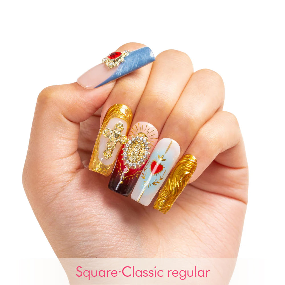 Crown of the Fairest Handmade Nails H491